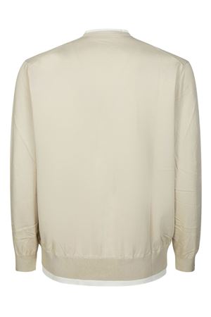 Cardigan in cotone beige PAOLO PECORA | A008F1001420